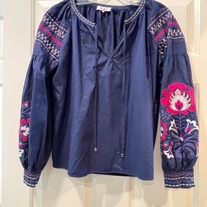 Hand embroidered blouse